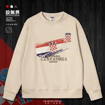 Hrvaški Republiki Zastavo, Grb Nacionalni Retro mens hoodies trenirko puloverji crewneck majica pozimi jesensko zimska oblačila
