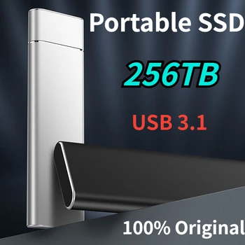 2024 Original SSD Zunanje 256TB Mini Prenosni SSD USB 3.1/Tip-C Visoka Hitrost Pogona ssd za Shranjevanje Decive za Prenosni računalnik Mac PS4