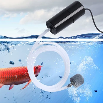 Akvarij Kisika Črpalka Zrak Fish Tank USB Tihi Kompresor za Zrak Prezračevalnik Prenosni Mini Majhen Oksigenator Akvarijih Pribor 5V 1W