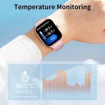 LIGE 1.96 palčni Pametno Gledati Moške Bluetooth Klic po Meri Watch Face Ženske Ure Športna Fitnes Health Monitor Smartwatch Za Moške