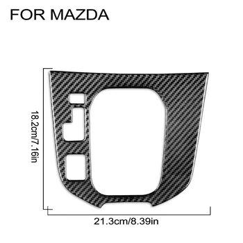 Za Mazda CX-9 CX9 2016-2020 Ogljikovih Vlaken Osrednje Orodje Plošča Nadzorna Plošča Nalepke Avto Notranje Spremembe Auto Assesories