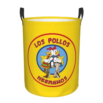 Breaking Bad Los Pollos Hermanos Perilo Košara Zložljivi, Velike Zmogljivosti, Oblačila Za Shranjevanje Bin Piščanca Bratje Otroka Ovirajo